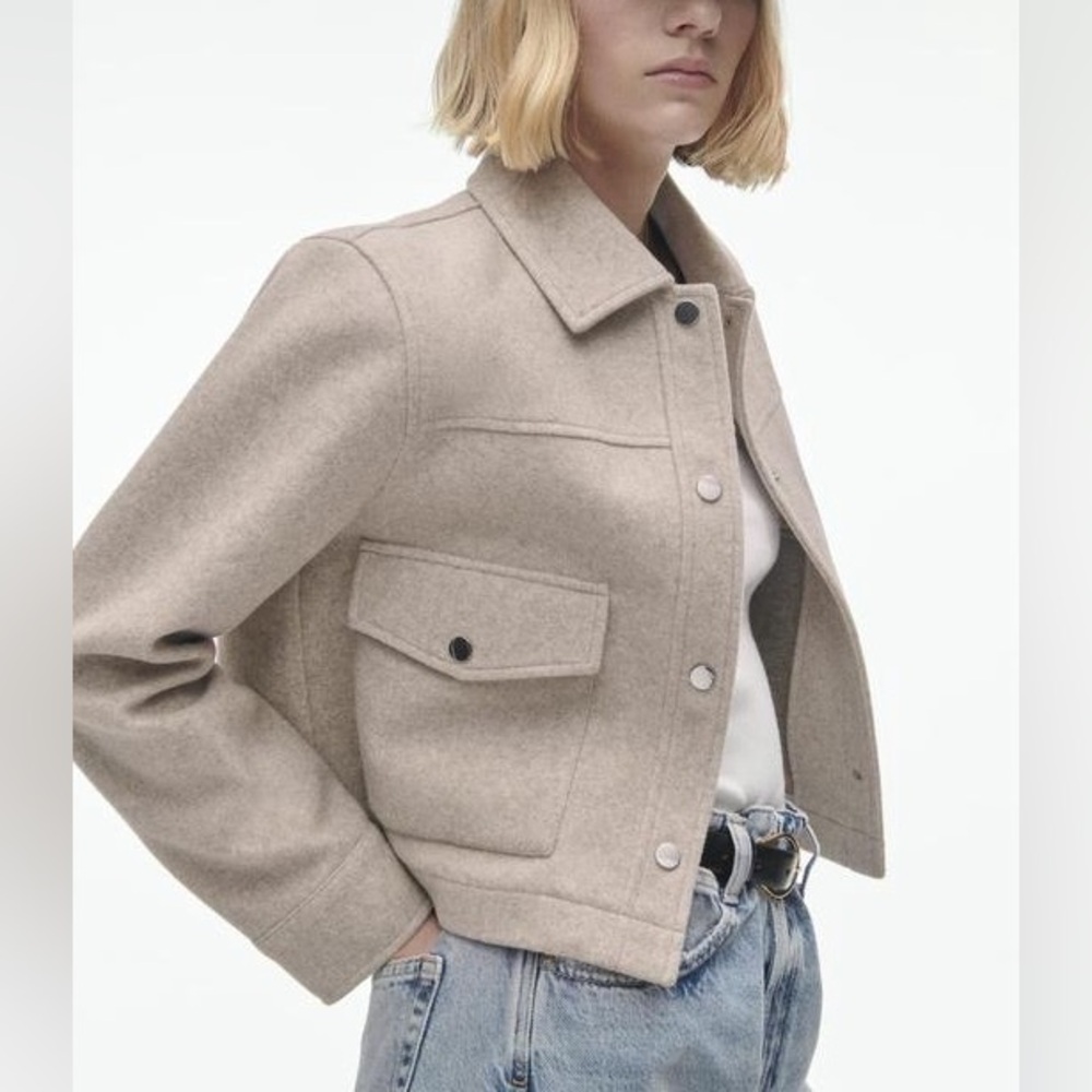 ZARA cropped soft jacket